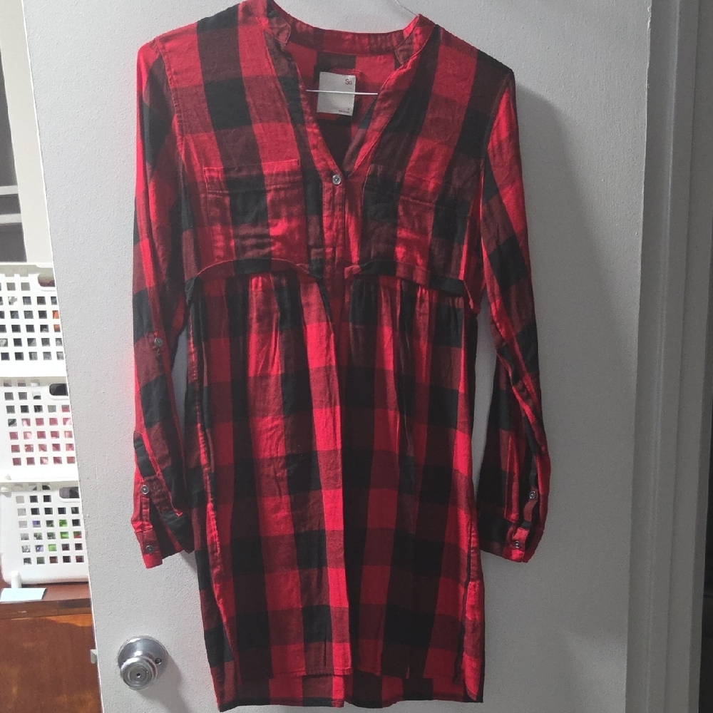 SO Red and Black Checkered Shirt